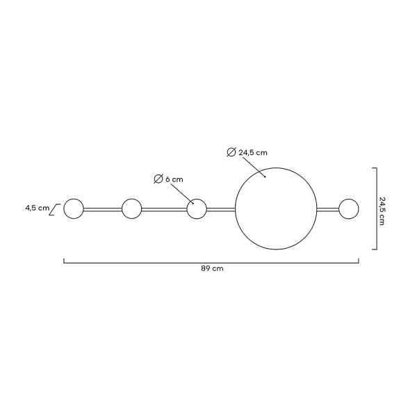 Lampa ścienna SHADOW HANG z wieszakiem czarna - Moosee